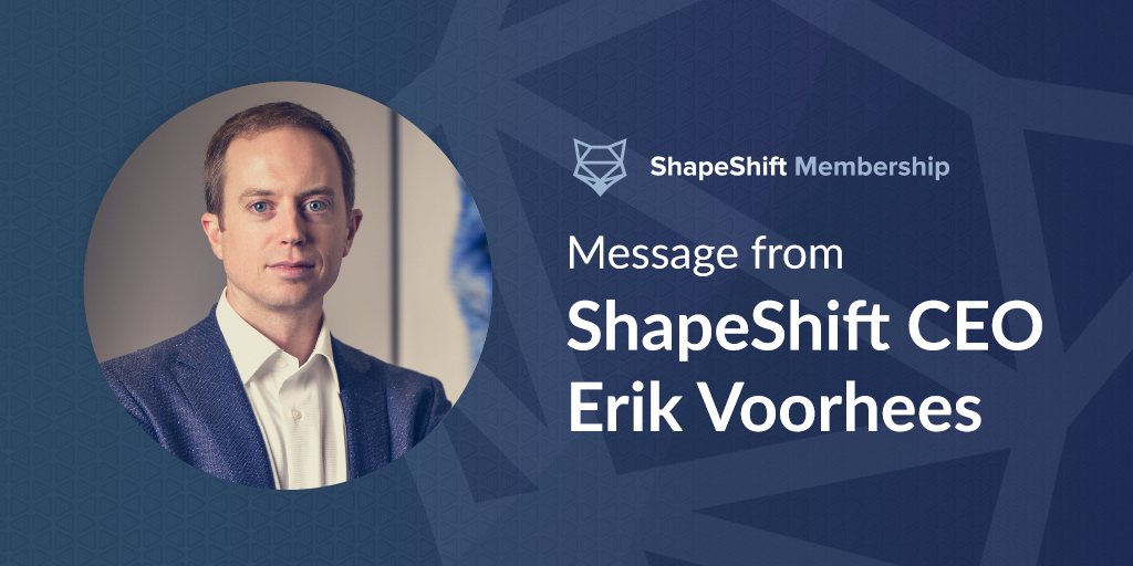 Shapeshift.io membership